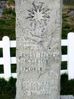 Detail of Grave of SHACKLETON, Ernest Henry