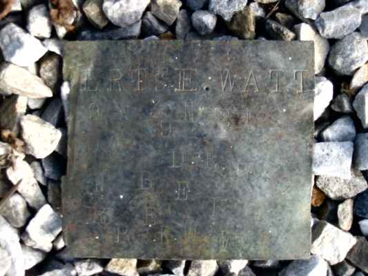 Detail of Grave of WATT, Albert E.