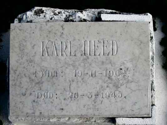 Detail of Grave of HEED, Karl Gustavsen