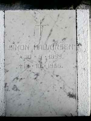 Detail of Grave of HALVORSEN, Simon