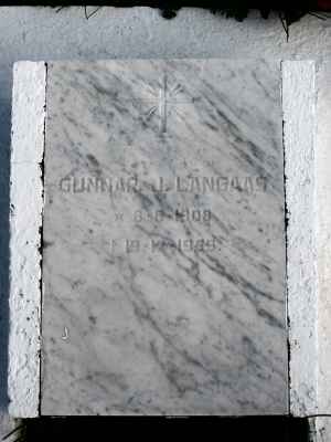 Detail of Grave of LANGAAS, Gunnar J.