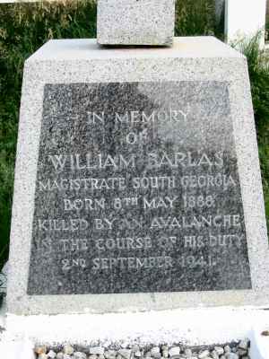 Detail of Grave of BARLAS, William