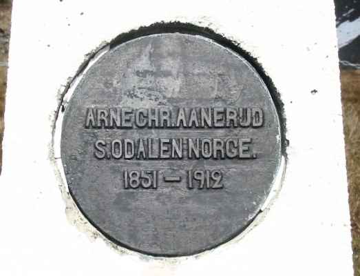 Detail of Grave of AANERUD, Arne Christiansen