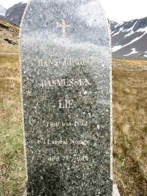 Detail of Grave of RASMUSSEN LIE, Hans Jorgen