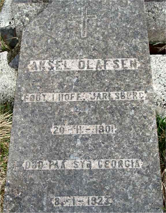 Detail of Grave of OLAFSEN, Aksel