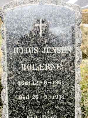 Detail of Grave of JENSEN, Julius