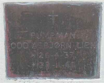 Detail of Grave of LIEN, Odd Asbj&oslash;rn