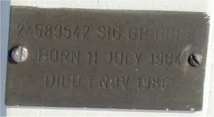 Detail of KEP Memorial to Sig G.P.Green